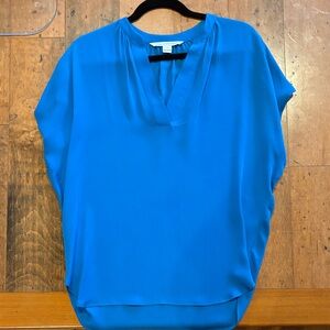 Diane Von Furstenberg Vibrant Blue Blouse